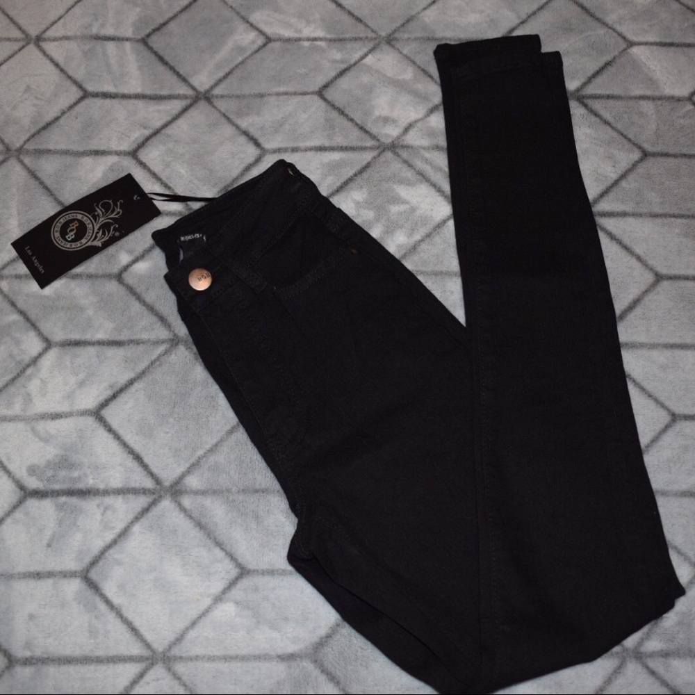 Black High Waisted Skinny Jeans